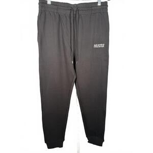 Hustle Men's Black Joggers Size XL